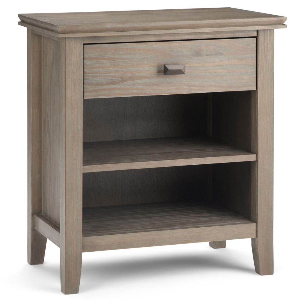 Handcrafted Bedside Table with Drawer and Shelf - Multiple Colors