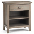 Handcrafted Bedside Table with Drawer and Shelf - Multiple Colors