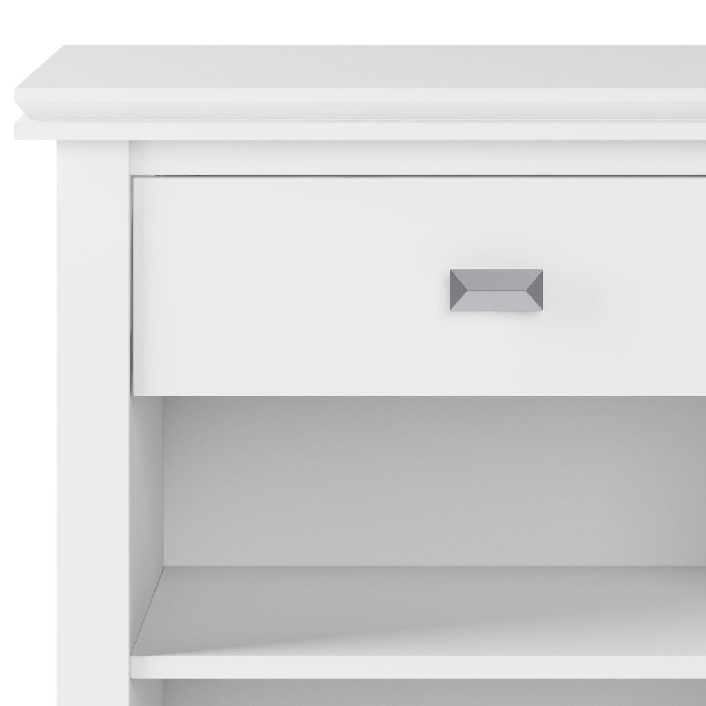 Handcrafted Bedside Table with Drawer and Shelf - Multiple Colors