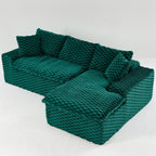 Convertible Modular Sectional Sofa with Twin Seat and Chaise - Multiple Colors