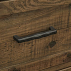 5 Drawer Chest with Solid Wood Construction - Brown