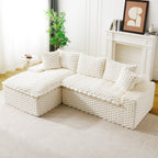 Convertible Modular Sectional Sofa with Twin Seat and Chaise - Multiple Colors