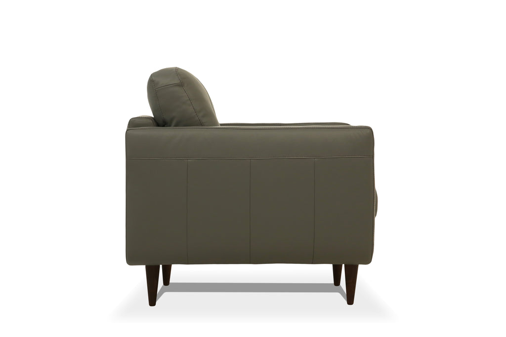 Radwan Pesto Sofa with Button Tufted Design - Dark Green