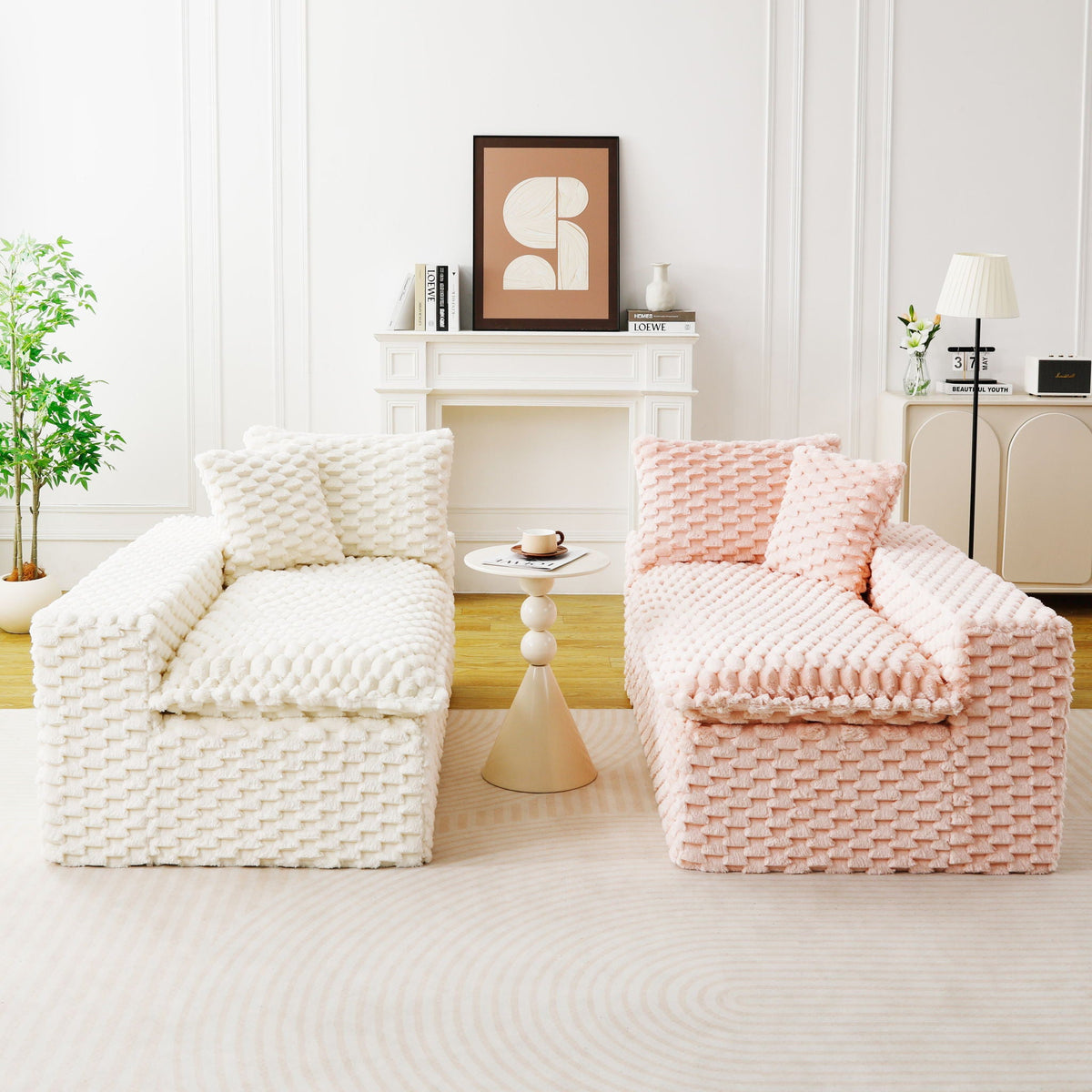 Multifunctional Stationary Sofa with Adjustable Layout - Choice of Color