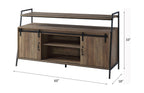 Rashawn Rustic TV Stand - Oak