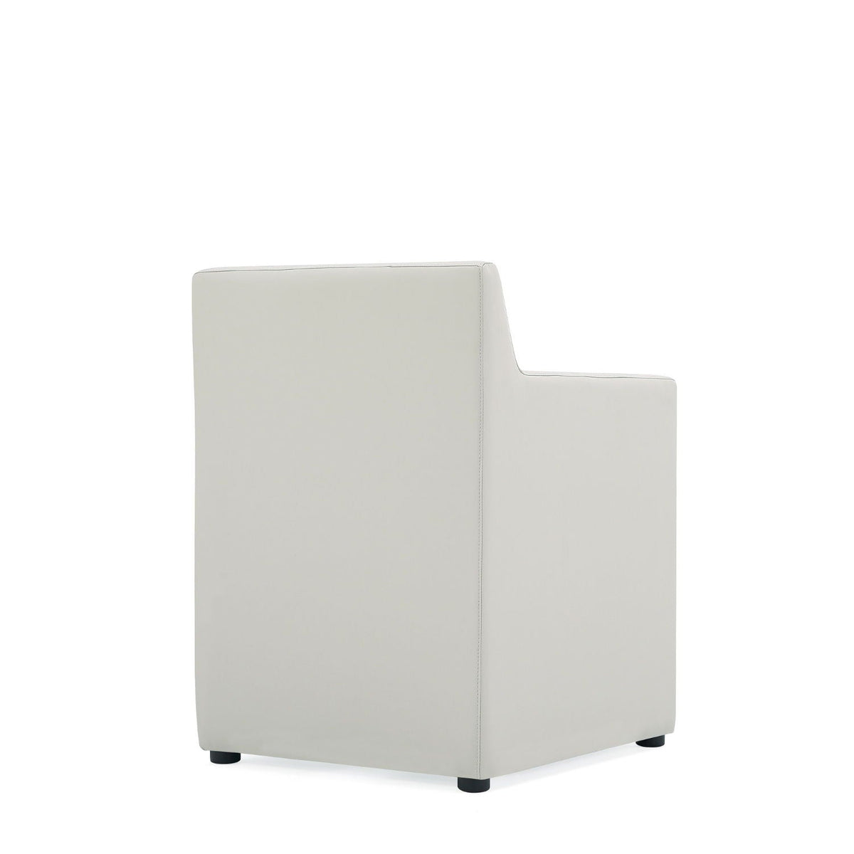 Square Armchair with Upholstered Seat - Available in Multiple Colors