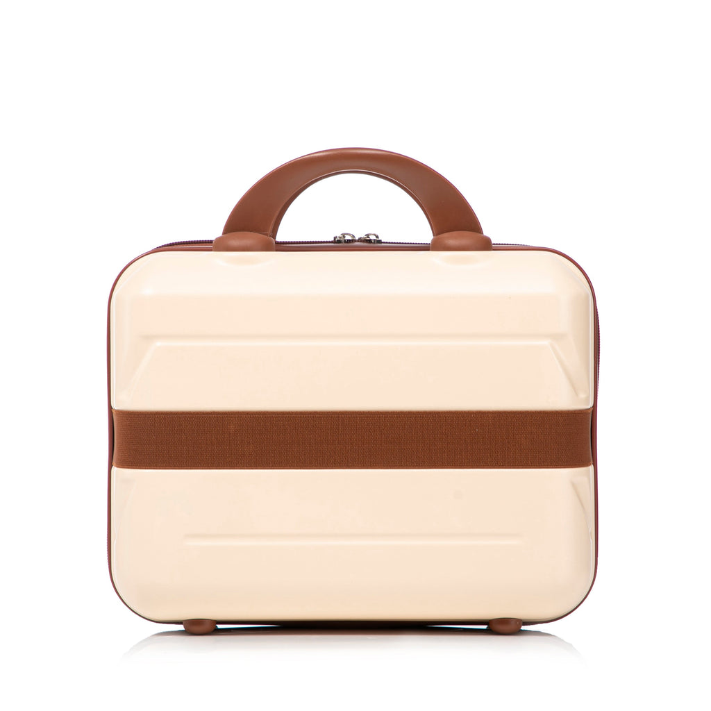 Beige 2-Piece Spinner Luggage Set with Hard Shell - Beige
