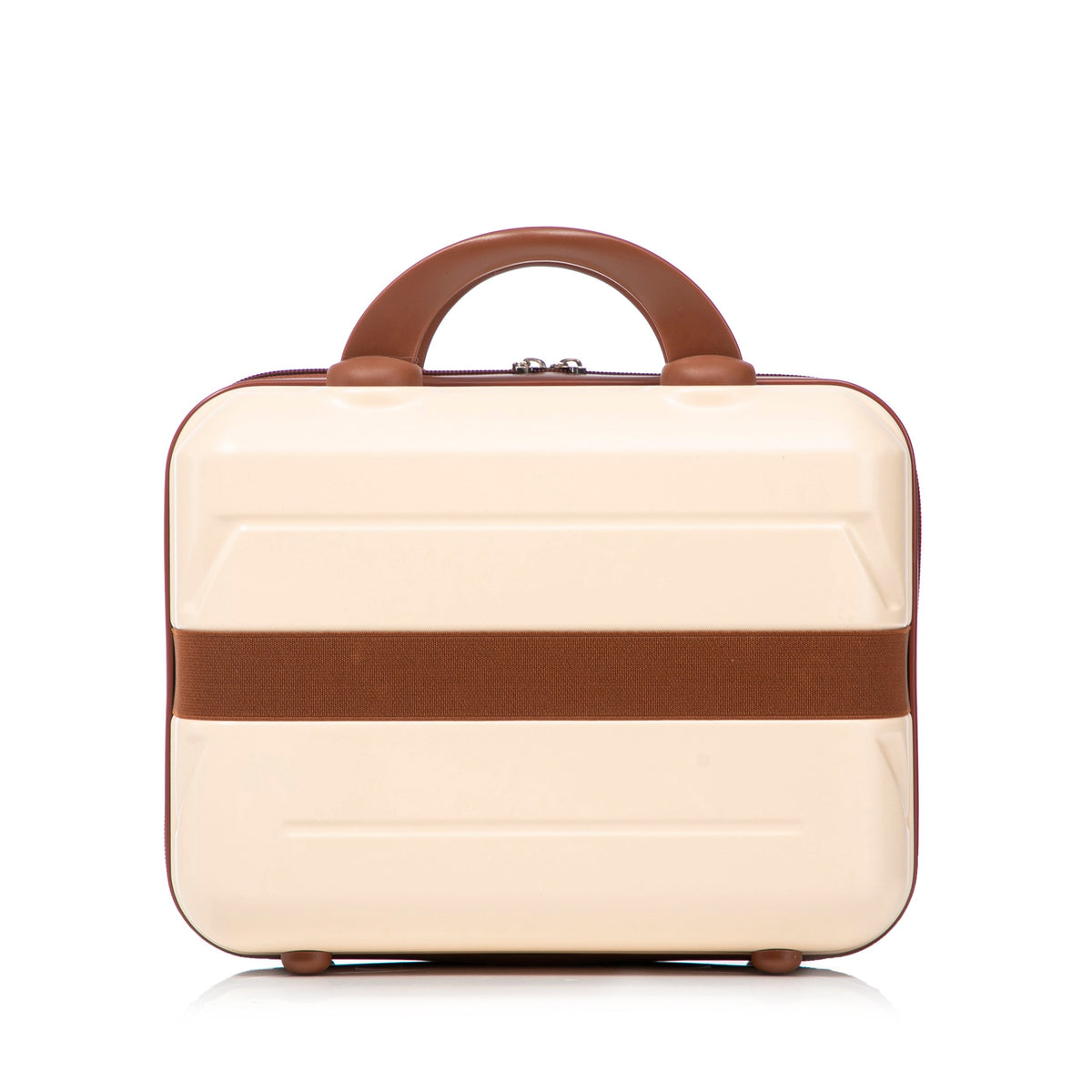 Beige 2-Piece Spinner Luggage Set with Hard Shell - Beige