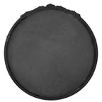 Round Hand Carved Rose Antique Wall Mirror with Intricate Detailing - Light Brown or Black