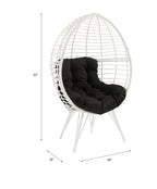 Galzed Patio Seating with Metal & Wicker Construction - Outdoor