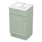 Bathroom Vanity with Sink and Adjustable Shelf - Multiple Colors