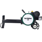 Electric Log Splitter 7 Ton with Double Flywheel - Black