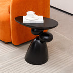 Lucky Stone Shaped Table with Sculptural Base – White, Black, or Gray