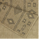 Jute/Black Indoor/Outdoor Area Rug with Polypropylene Durability - 5 ft. 3 in. x 7 ft. 3 in.