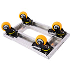 Heavy Duty Furniture Dolly Trolley Car with 3" TPU Casters - Pearl Silver