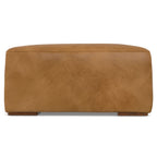 Light Brown Versatile Design Upholstered Ottoman with Medium Firm Cushion - Rex