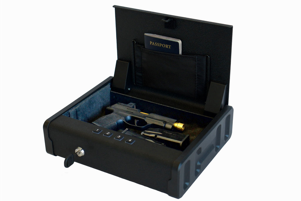 Portable Quick Access Safe with Steel Construction - Matte Black