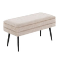 Contemporary Storage Bench with Removable Lid - Light Brown or Dark Brown
