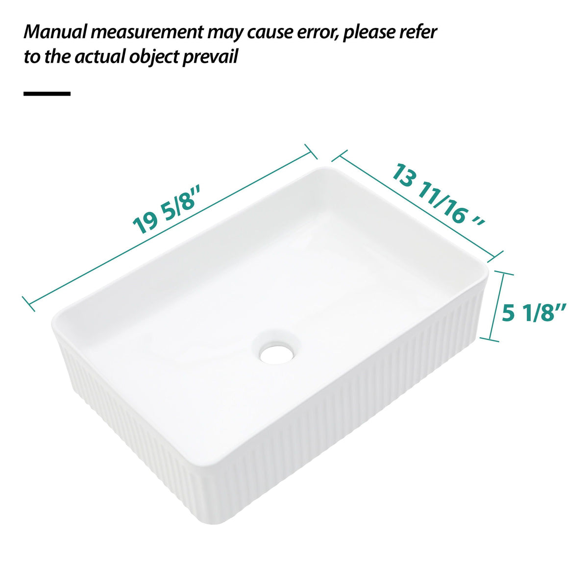 Modern Ceramic Vessel Bathroom Sink with Stain Resistance - White