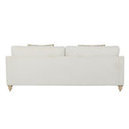 Off White Sofa Single with Reversible Cushion and 2 Pillows