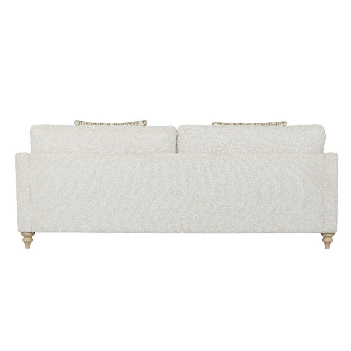 Off White Sofa Single with Reversible Cushion and 2 Pillows
