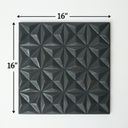 Black Square Modern Wall Art with Sleek Modern Design - Black