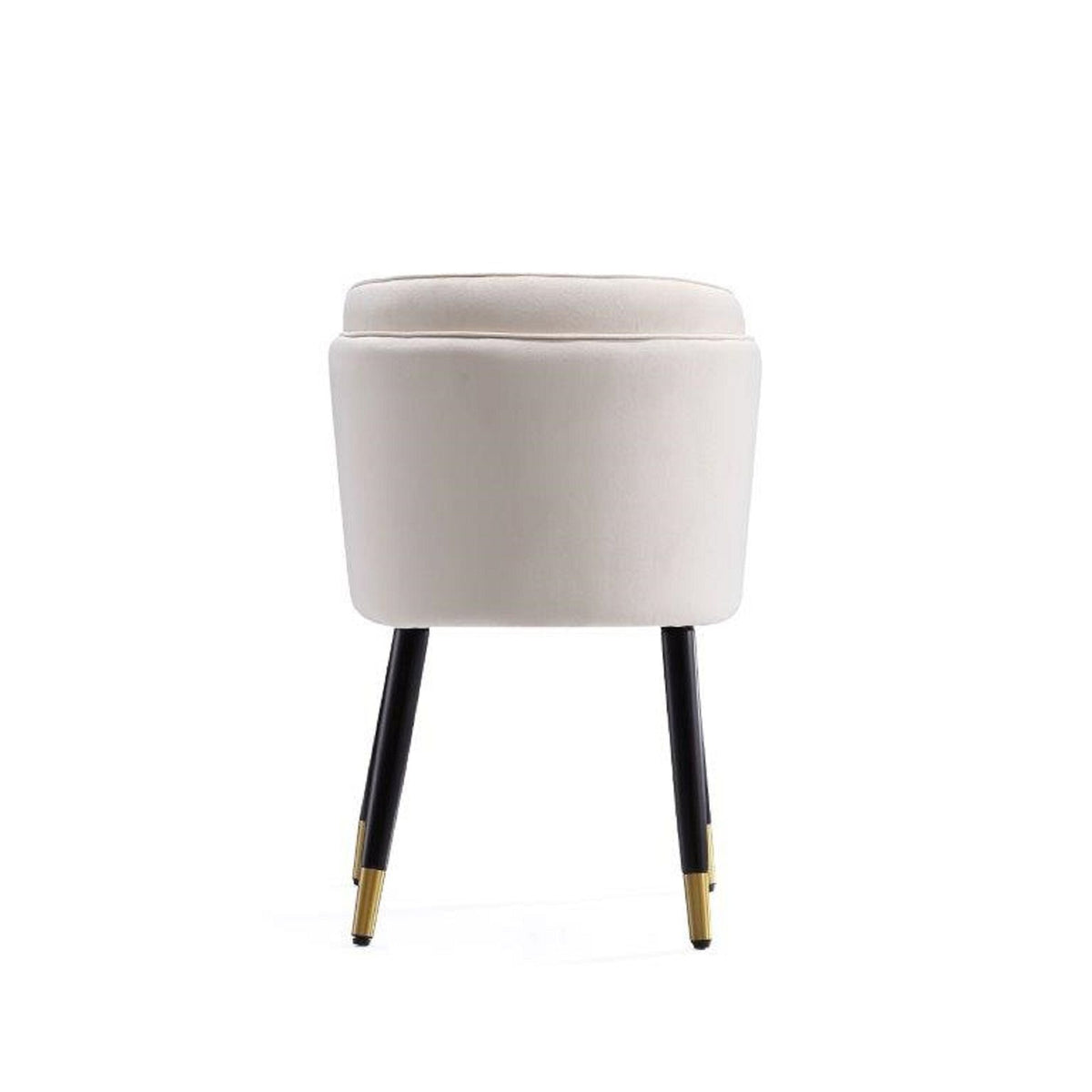 Modern Dining Chair with Solid Wood Frame and Wave Stitching - Multiple Colors