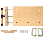 Portable Hardwood Workbench with Quick Release Handle - Natural