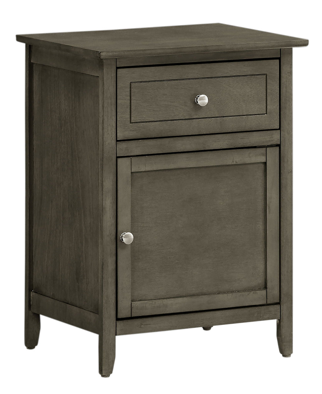 1 Drawer / 1 Door Nightstand with Durable Wood Construction - Multiple Colors