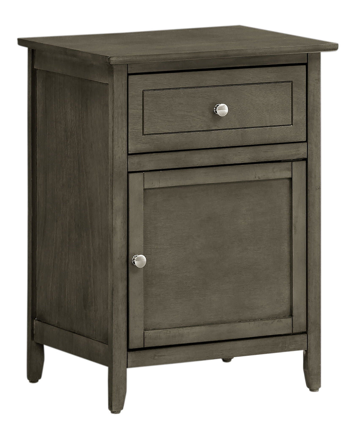 1 Drawer / 1 Door Nightstand with Durable Wood Construction - Multiple Colors
