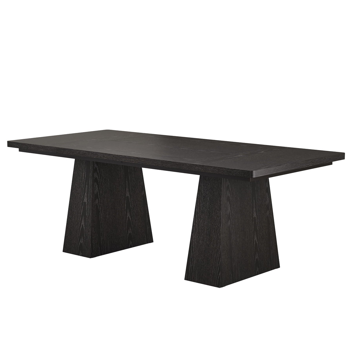Double Pedestal Executive Desk with Spacious Work Surface - Dark Brown or Black