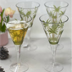 V Shaped Unbreakable Plastic Wine Glasses with 14Oz Capacity - Clear (Set of 4)
