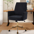 Ergonomic Mid-Back Office Chair with Striped Fabric and Lumbar Support - Multiple Colors