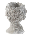 Cement Bust Wall Planter - Indoor & Outdoor Decor