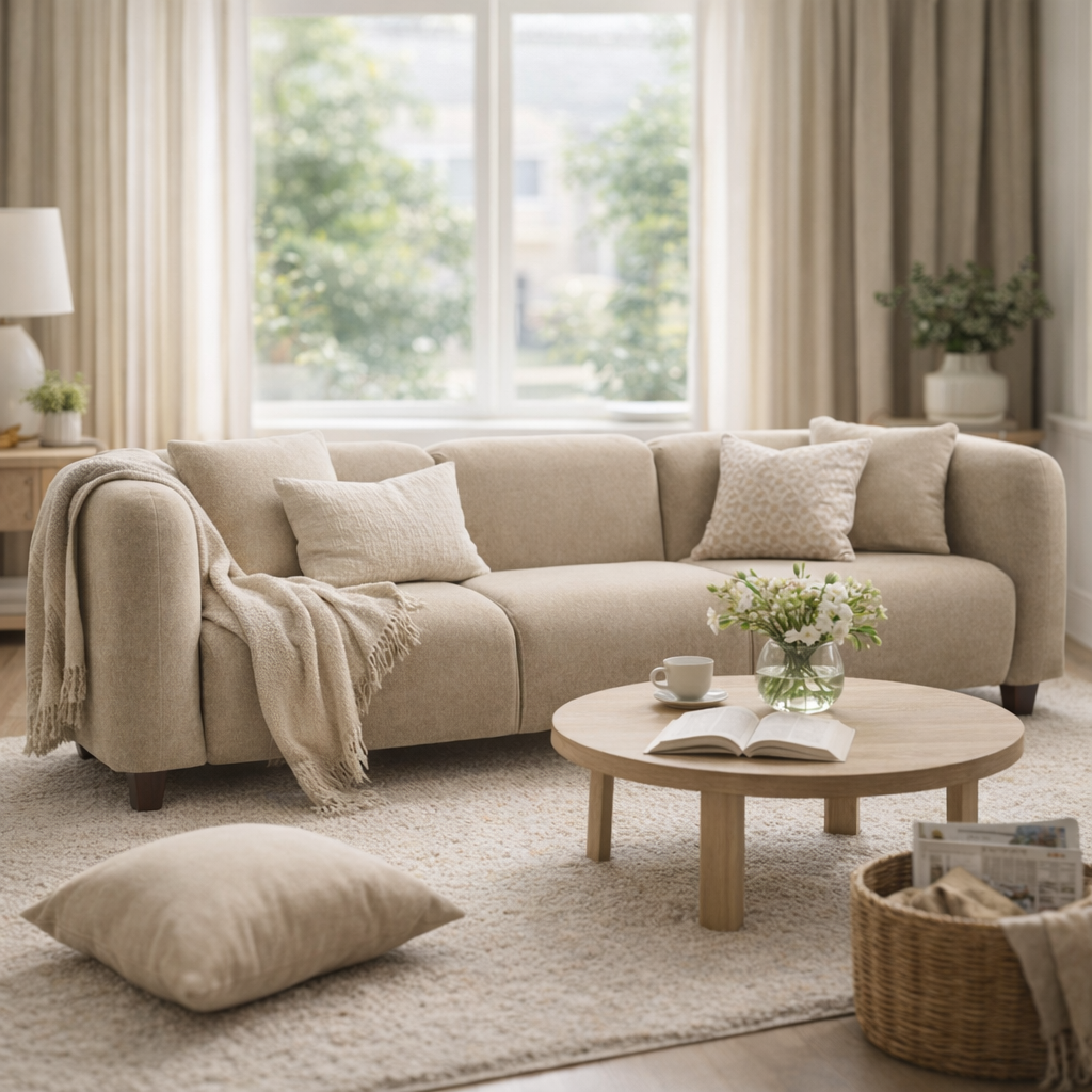 Modern 87 Inch Upholstered Chenille Sofa with Sturdy Frame - Multiple Colors