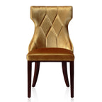 Reine Dining Chair Set of 2 with Solid Wood Frame and Classic Design - Multiple Colors