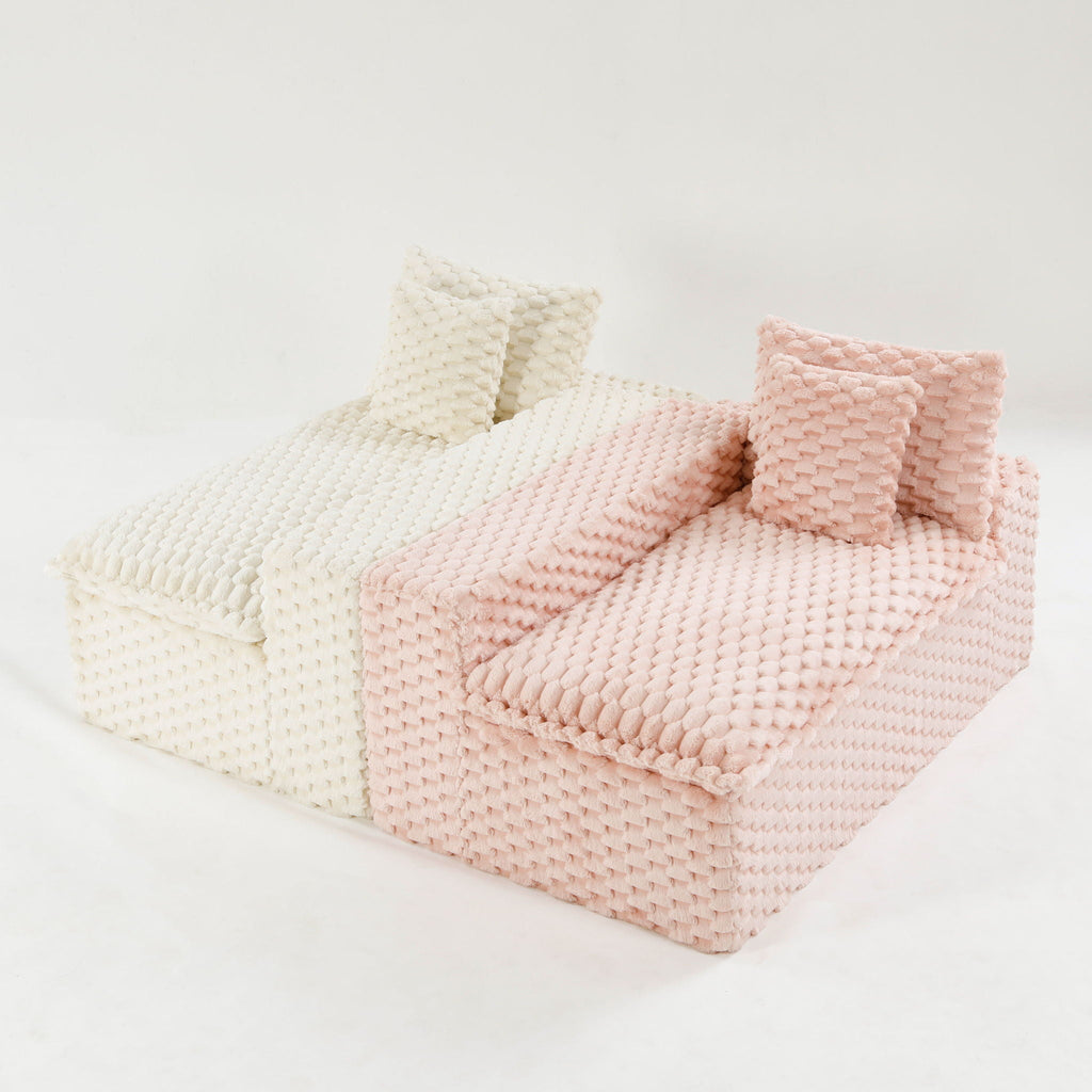 Multifunctional Stationary Sofa with Adjustable Layout - Choice of Color