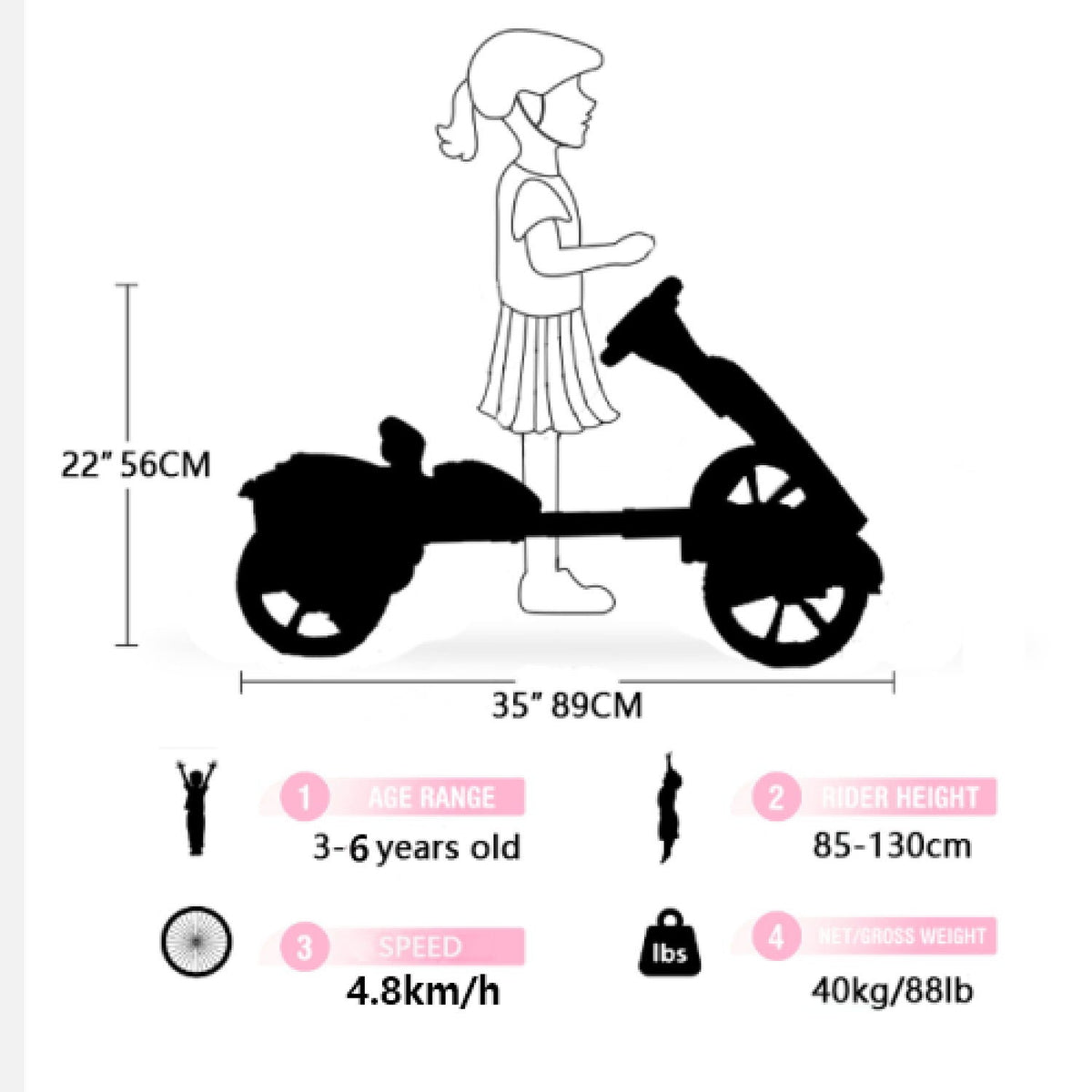 Electric Kids Pedal Go Kart with Adjustable Seat and Foldable Design - Multiple Colors