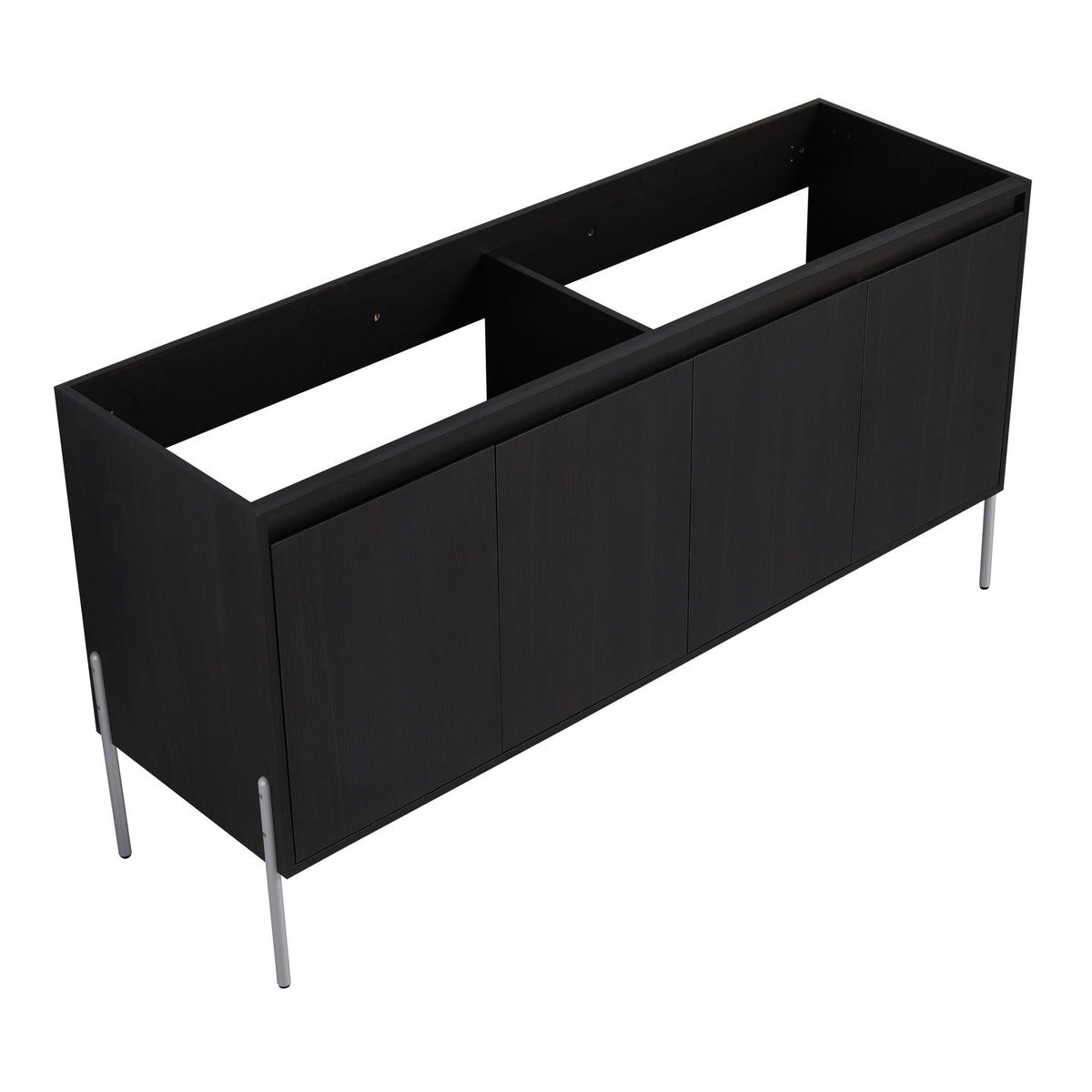 Freestanding Bathroom Vanity with Soft Close Cabinet Doors - Light or Dark Brown