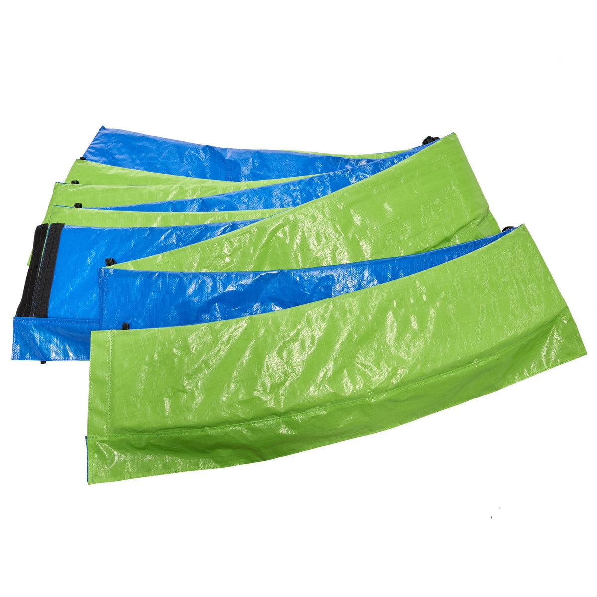 16ft Trampoline with Basketball Hoop and Double-Sided Cover - Blue