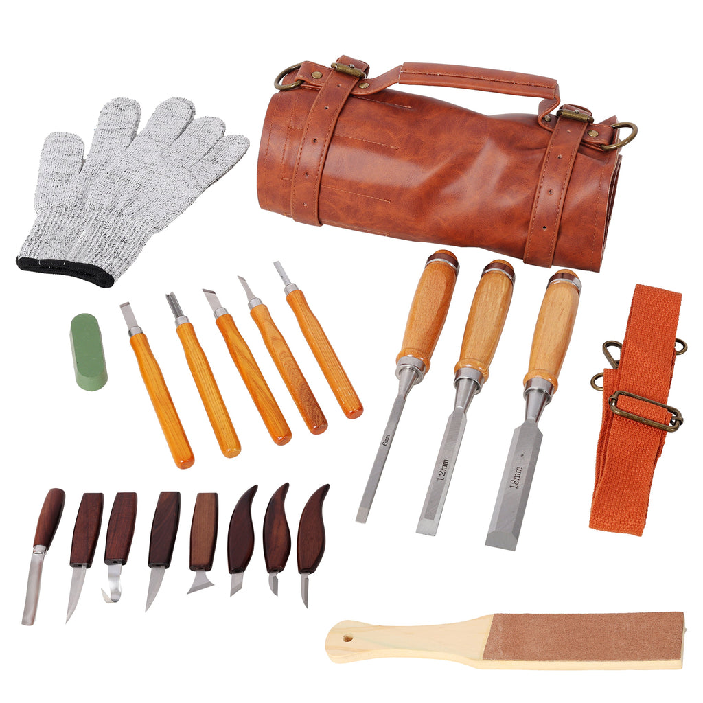 20 Pcs Wood Carving Tools Set