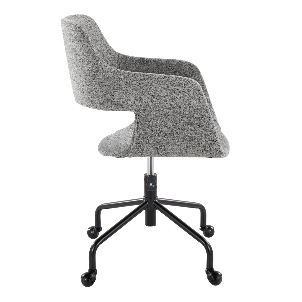 Contemporary Adjustable Office Chair with Cushioned Seat - Multiple Colors