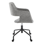 Contemporary Adjustable Office Chair with Cushioned Seat - Multiple Colors