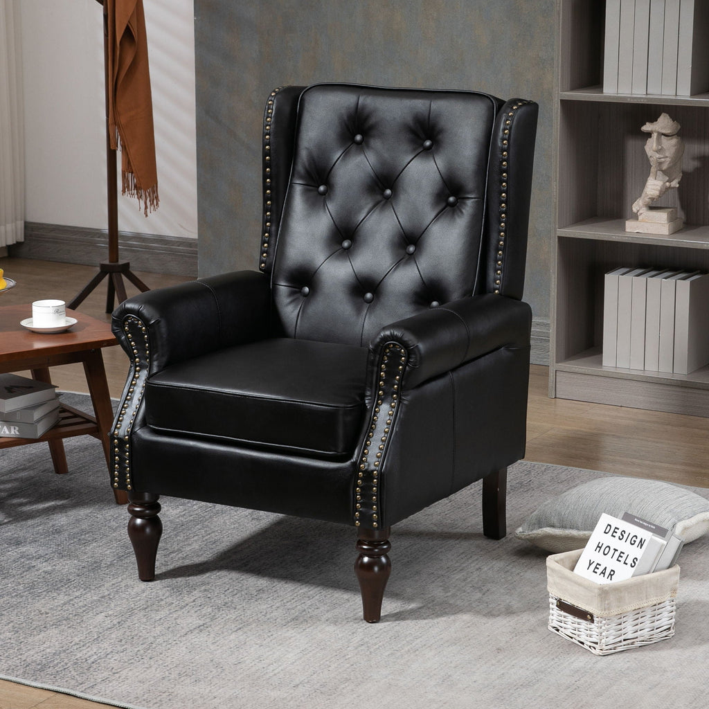 Modern Accent Armchair with Sturdy Wood Legs - Multiple Colors
