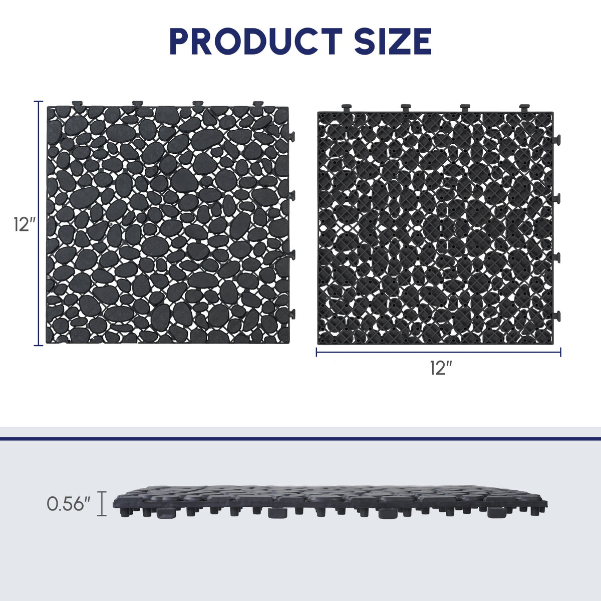 12 x 12 Inch Accessories with Durable Plastic Construction - Multiple Colors