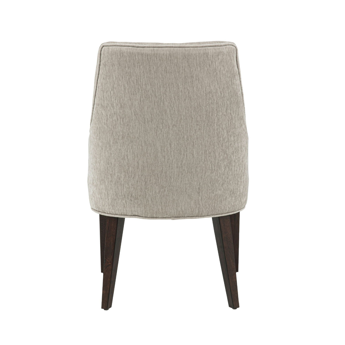Upholstered Armchair with Ergonomic Backrest - Beige or Dark Gray