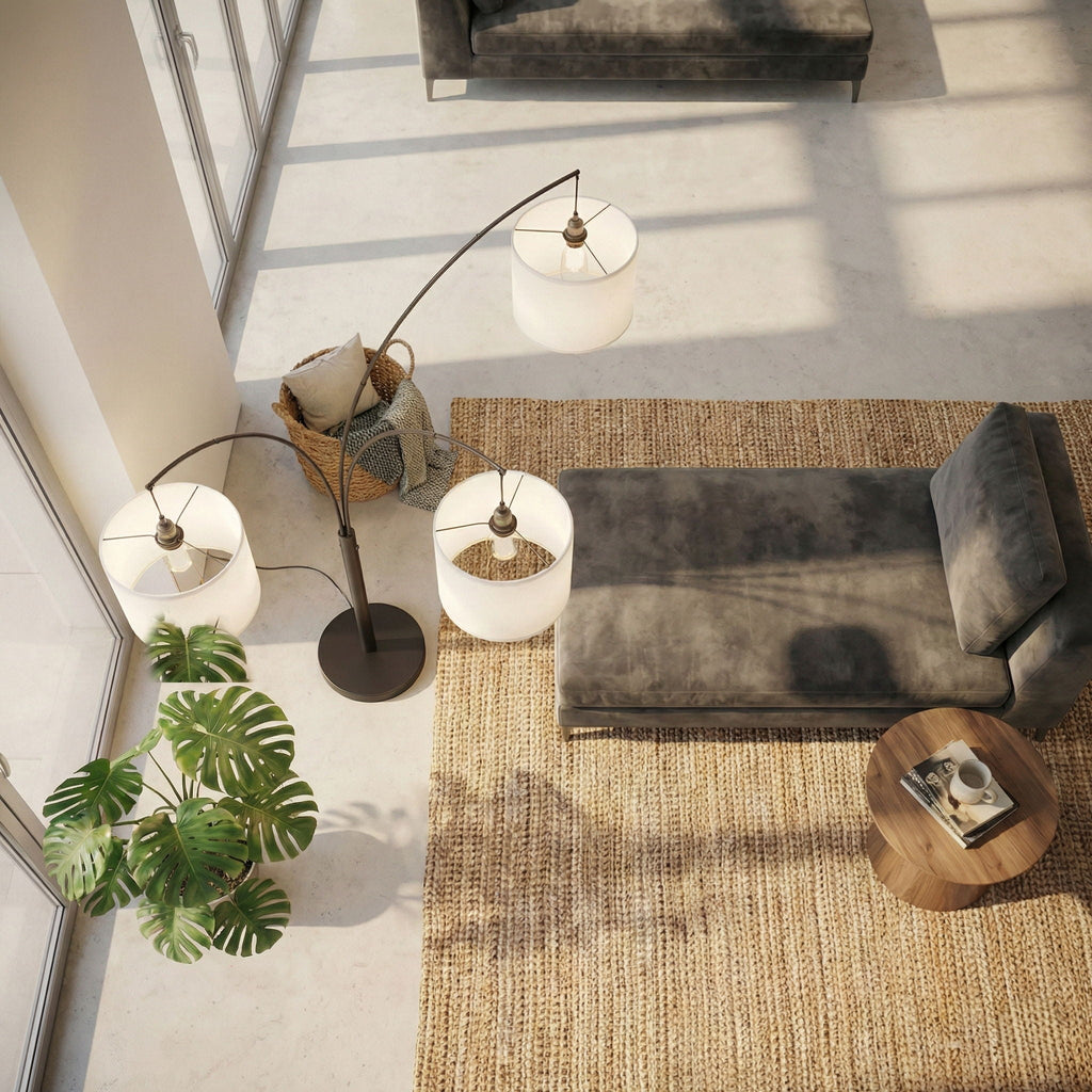 Royal 3 Arm Arc Floor Lamp