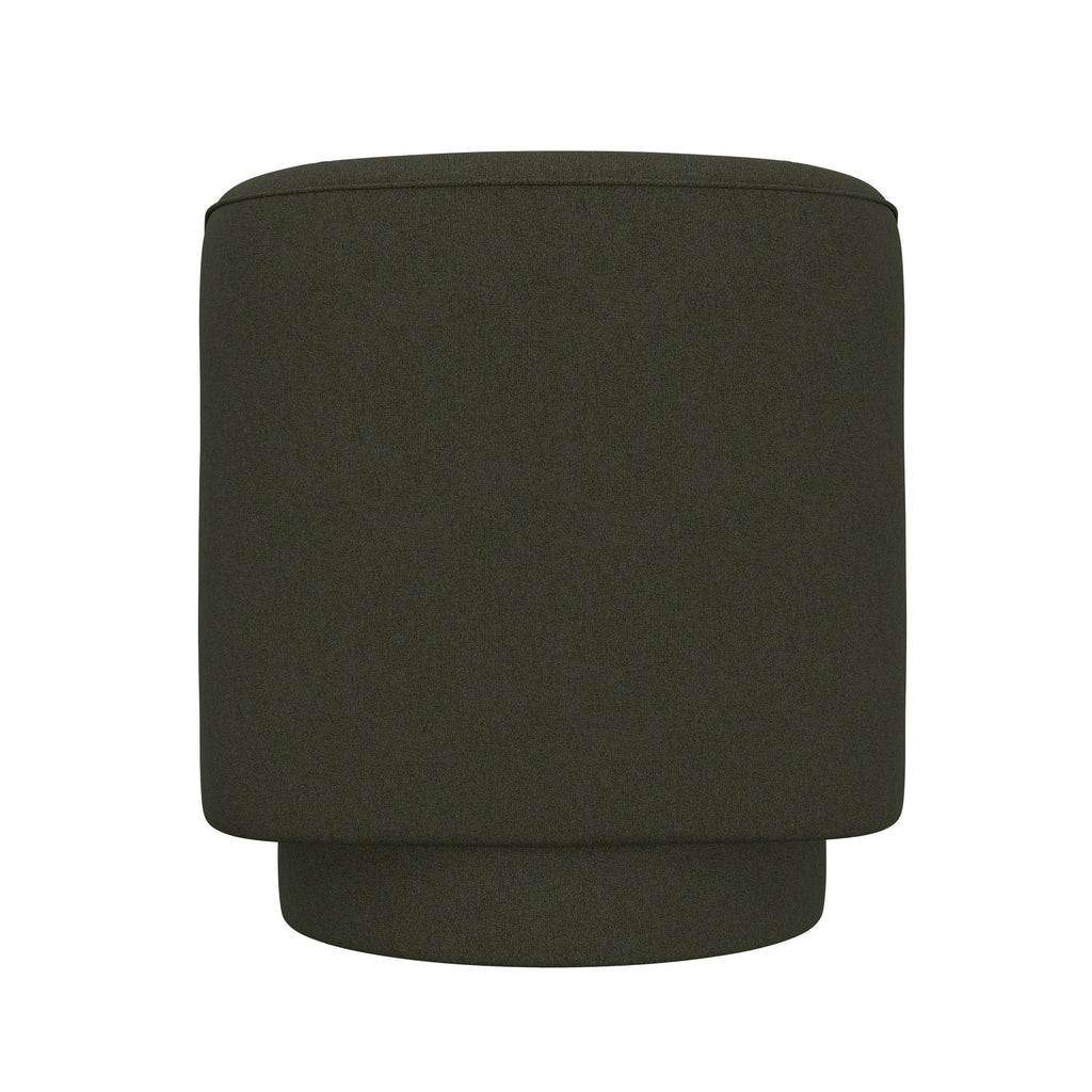 Fabric Swivel Accent Chair with Compact Design - Light Blue, Dark Green, White, Gray, Blue