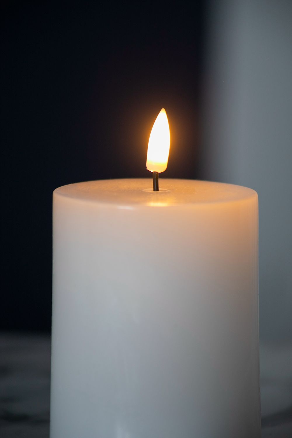 LED Candles with Remote Control Timer - Set of 2, White