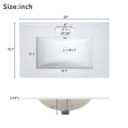 Green Bathroom Vanity with Single Undermount Sink and Storage - Solid Wood